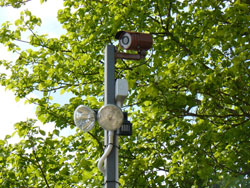 Security cameras and lighting